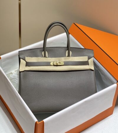 Replica Hermes Birkin Pewter Grey - high-quality designer bag clone