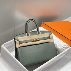 Replica Hermes Birkin Almond Green - near-authentic luxury replica handbag