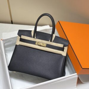 Replica Hermes Birkin Black Gold - top-tier luxury replica shoulder bag