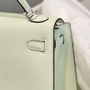 Replica Hermes Kelly Bubble Green - best quality luxury bag dupe