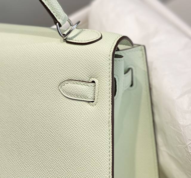 Replica Hermes Kelly Bubble Green - best quality luxury bag dupe
