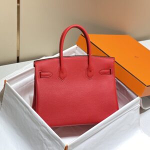 Replica Hermes Birkin Hot Red - premium 1:1 fake handbag model