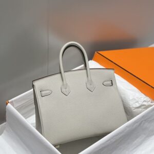 Replica Hermes Birkin Pearl Grey - best quality luxury bag dupe