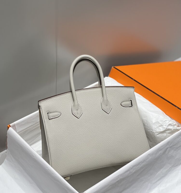 Replica Hermes Birkin Pearl Grey - best quality luxury bag dupe