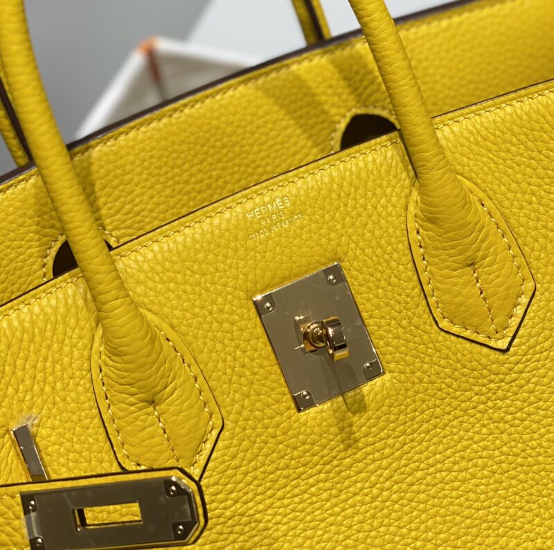 Replica Hermes Birkin Amber Yellow - premium-grade designer purse dupe