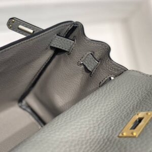 Replica Hermes Kelly Mini Cumulonimbus Gray - realistic designer-inspired fake bag
