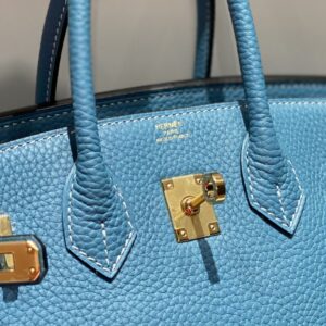 Replica Hermes Birkin Denim Blue - authentic-look luxury purse replica