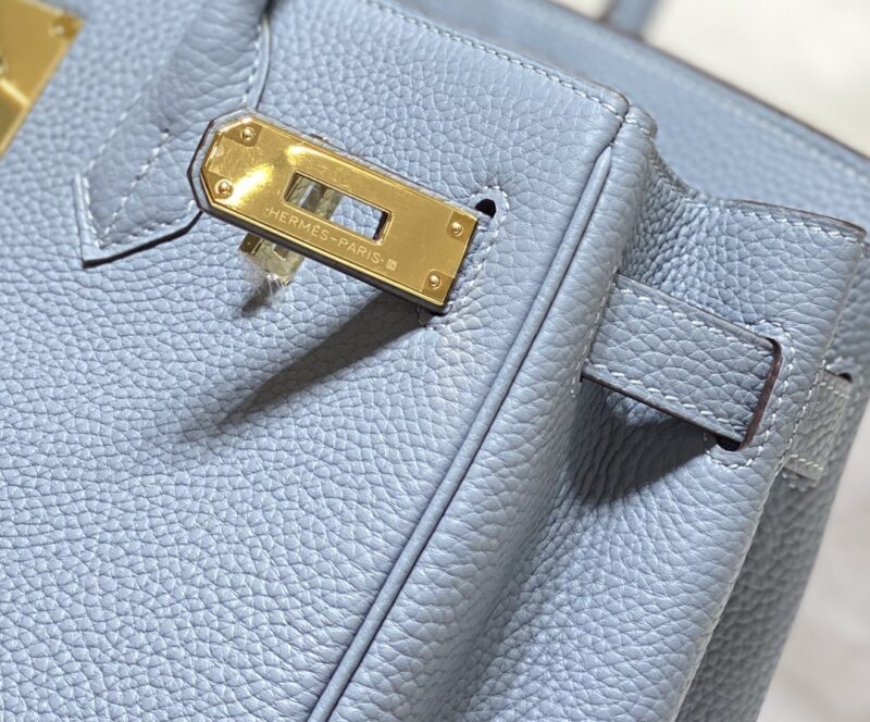 Replica Hermes Birkin Linen Blue - high-end fake designer purse