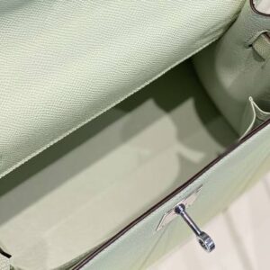 Replica Hermes Kelly Bubble Green - best quality luxury bag dupe