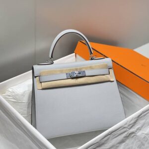 Replica Hermes Kelly Seagull Blue - near-authentic luxury replica handbag