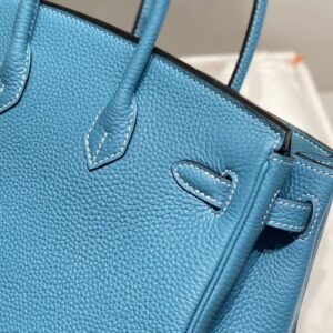 Replica Hermes Birkin Denim Blue - near-authentic luxury replica handbag