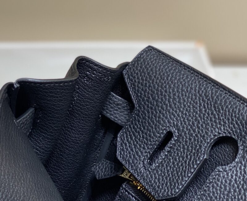 Replica Hermes Birkin Black Gold - authentic-look luxury purse replica