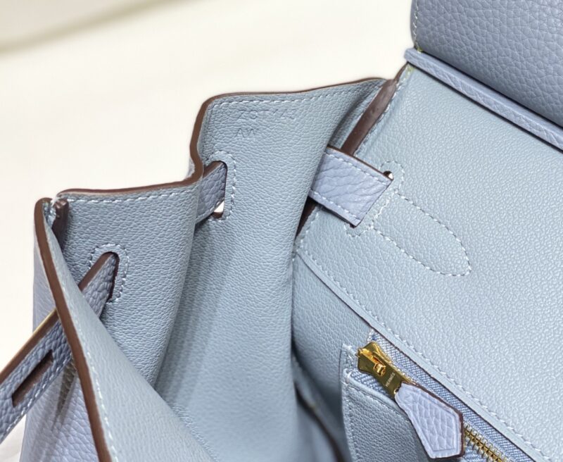 Replica Hermes Birkin Linen Blue - best-selling designer handbag dupe