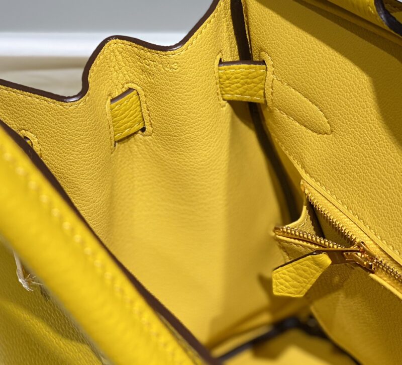 Replica Hermes Birkin Amber Yellow - authentic-look luxury purse replica