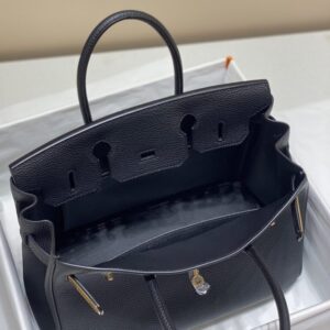 Replica Hermes Birkin Black Gold - best quality luxury bag dupe