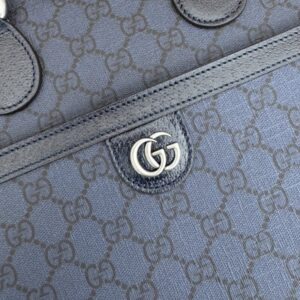 Replica Gucci Crossbody Briefcase Blue - premium 1:1 fake handbag model