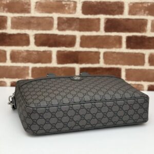 Replica Gucci Crossbody Briefcase Grey - high-quality designer bag clone