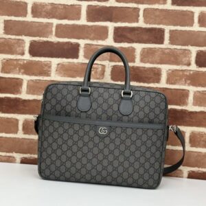 Replica Gucci Crossbody Briefcase Grey - ultra-realistic fake designer tote