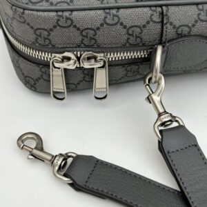 Replica Gucci Crossbody Briefcase Grey - authentic-look luxury purse replica