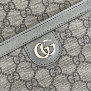 Replica Gucci Crossbody Briefcase Grey - high-quality designer bag clone