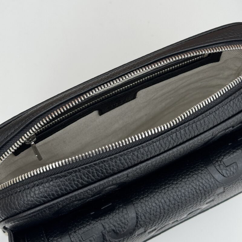 Replica Gucci Jumbo GG Crossbody Black - near-authentic luxury replica handbag