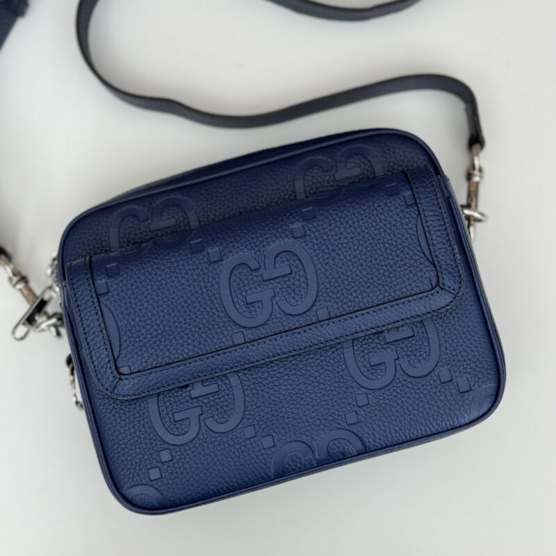 Replica Gucci Jumbo GG Crossbody Blue - top-tier luxury replica shoulder bag