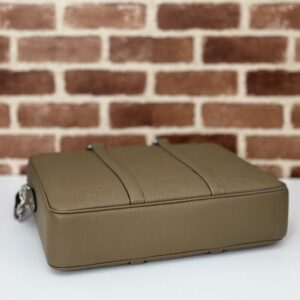 Replica Gucci Briefcase GG Leather Brown - 1:1 designer replica handbag