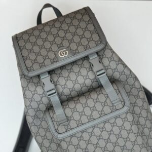 Replica Gucci Large Ophidia Backpack Grey - top-rated replica designer bag