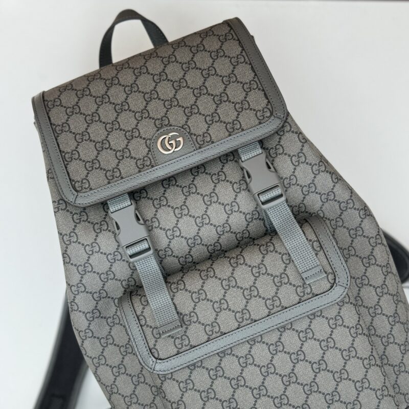 Replica Gucci Large Ophidia Backpack Grey - top-rated replica designer bag