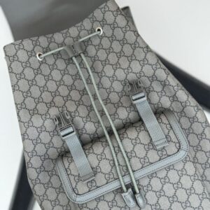 Replica Gucci Large Ophidia Backpack Grey - premium 1:1 fake handbag model