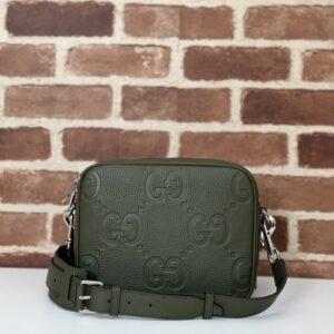 Replica Gucci Jumbo GG Crossbody Green - high-end fake designer purse