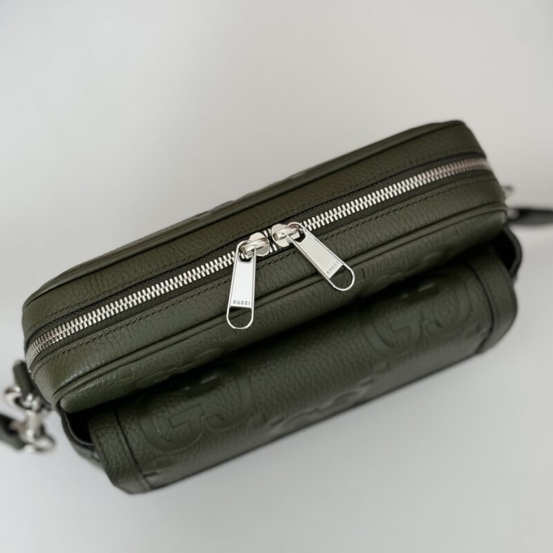 Replica Gucci Jumbo GG Crossbody Green - 1:1 designer replica handbag