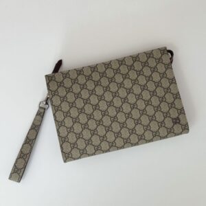Replica Gucci GG Canvas Pouch Beige - high-accuracy replica luxury purse