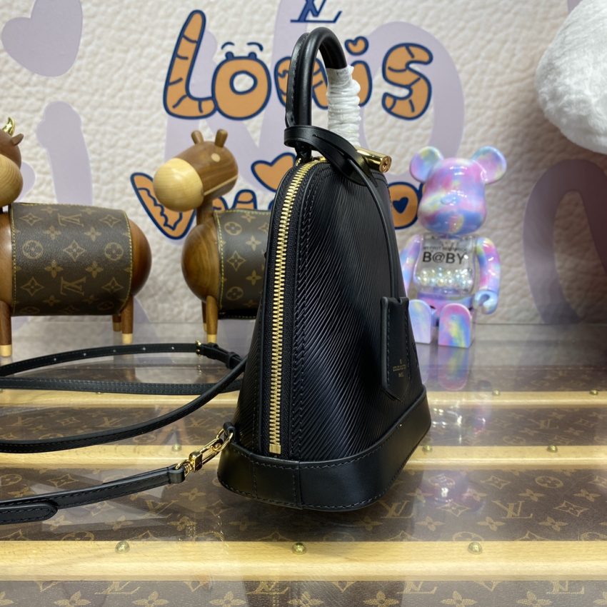 Replica Louis Vuitton Alma Backpack Black - ultra-realistic fake designer tote