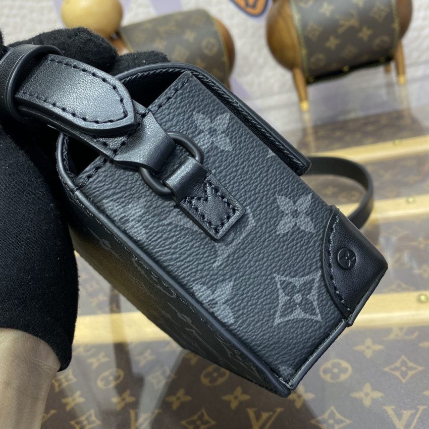 Replica Louis Vuitton Steamer Wearable Wallet Black Canvas - top-tier luxury replica shoulder bag