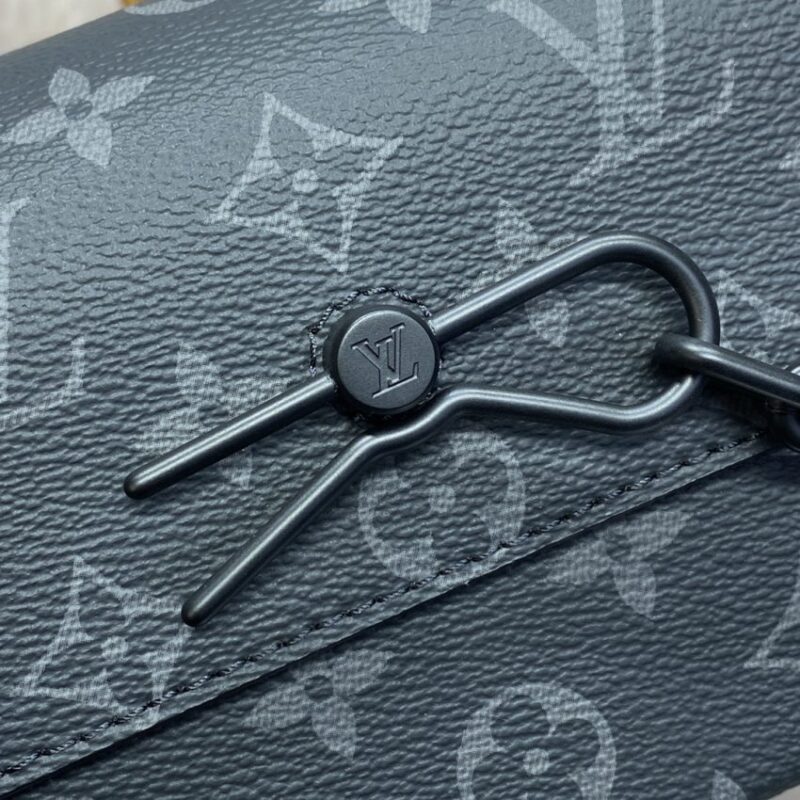 Replica Louis Vuitton Steamer Wearable Wallet Black Canvas - authentic-look luxury purse replica