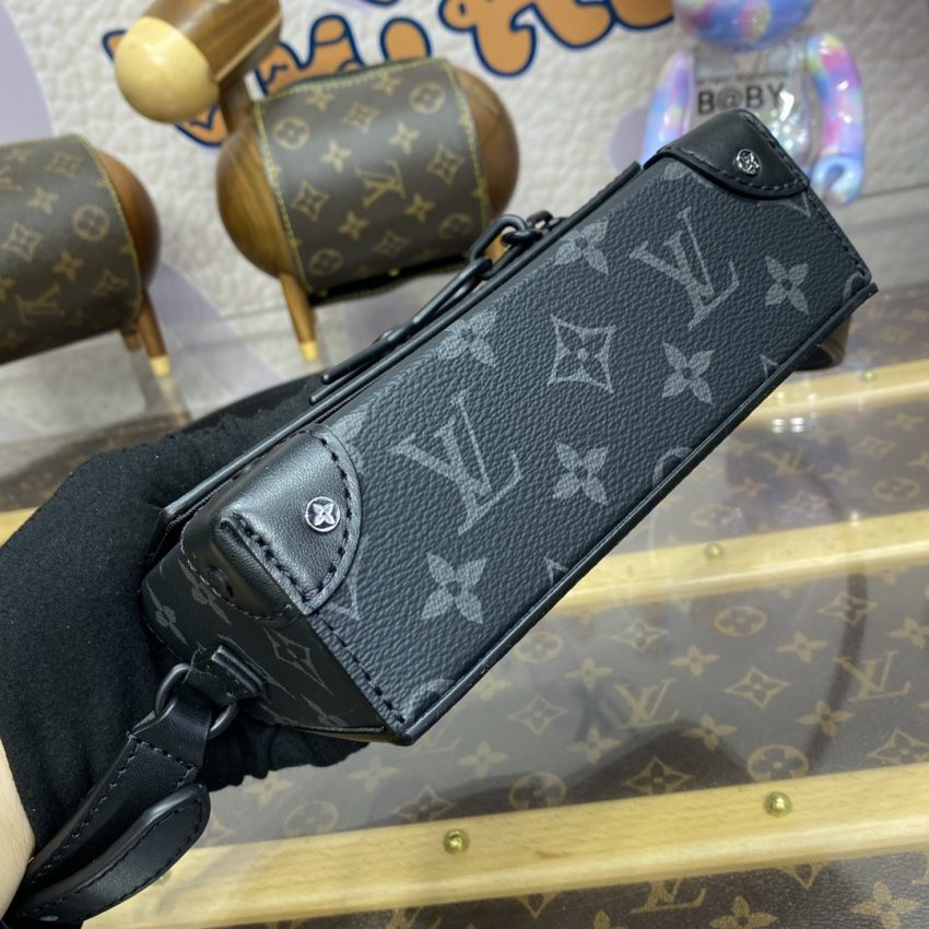 Replica Louis Vuitton Steamer Wearable Wallet Black Canvas - top-tier luxury replica shoulder bag