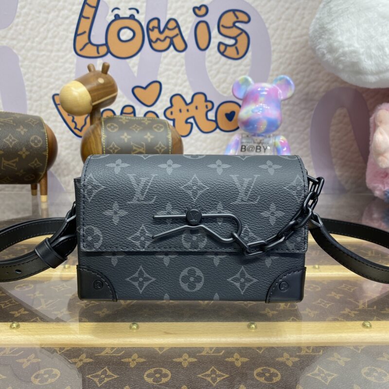 Replica Louis Vuitton Steamer Wearable Wallet Black Canvas - premium-grade designer purse dupe