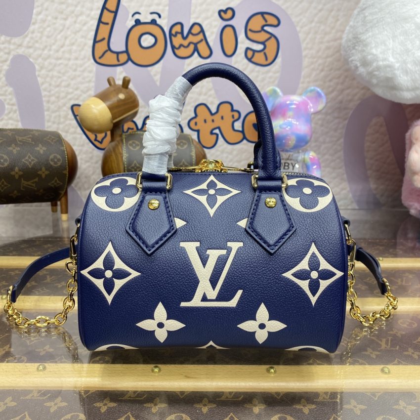 Replica Louis Vuitton Speedy Bandouliere 20 Blue - best-selling designer handbag dupe