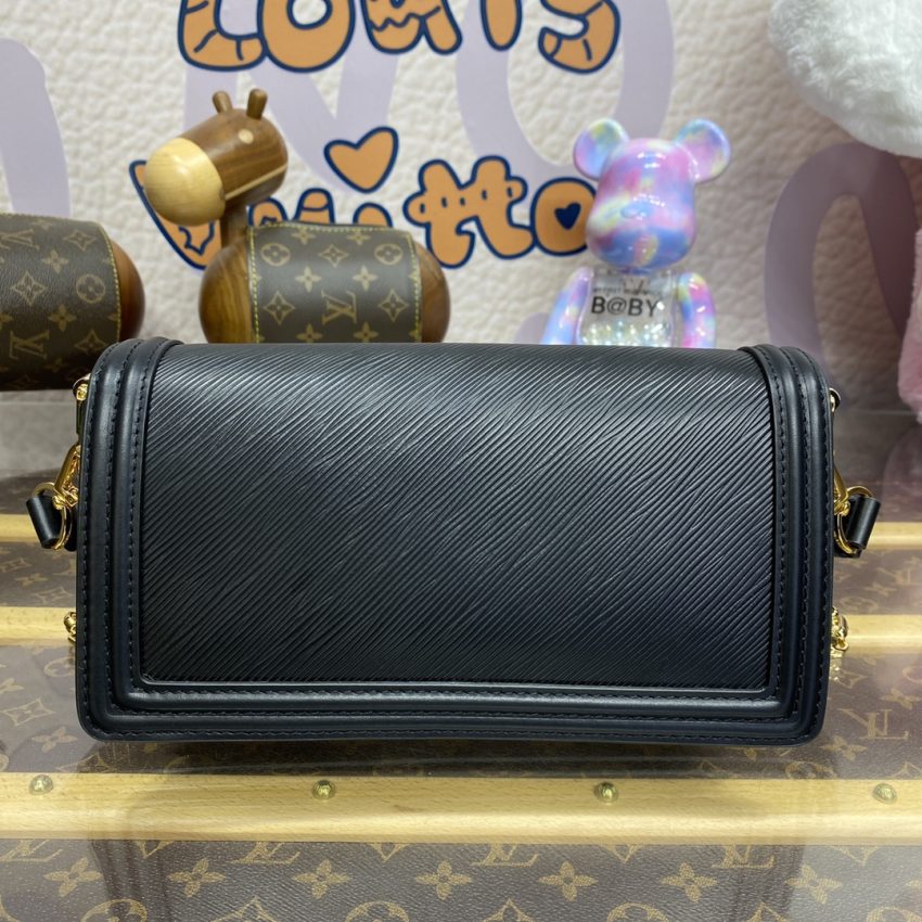 Replica Louis Vuitton Dauphine East West Black - authentic-look luxury purse replica