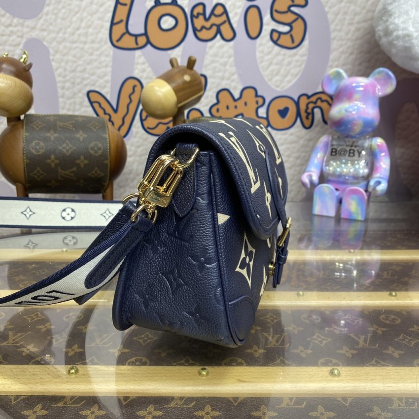 Replica Louis Vuitton Nano Diane Satchel Blue-Pink - high-quality designer bag clone