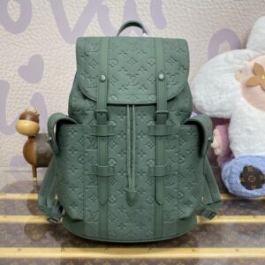 Replica Louis Vuitton Christopher Backpack Green - authentic-look luxury purse replica