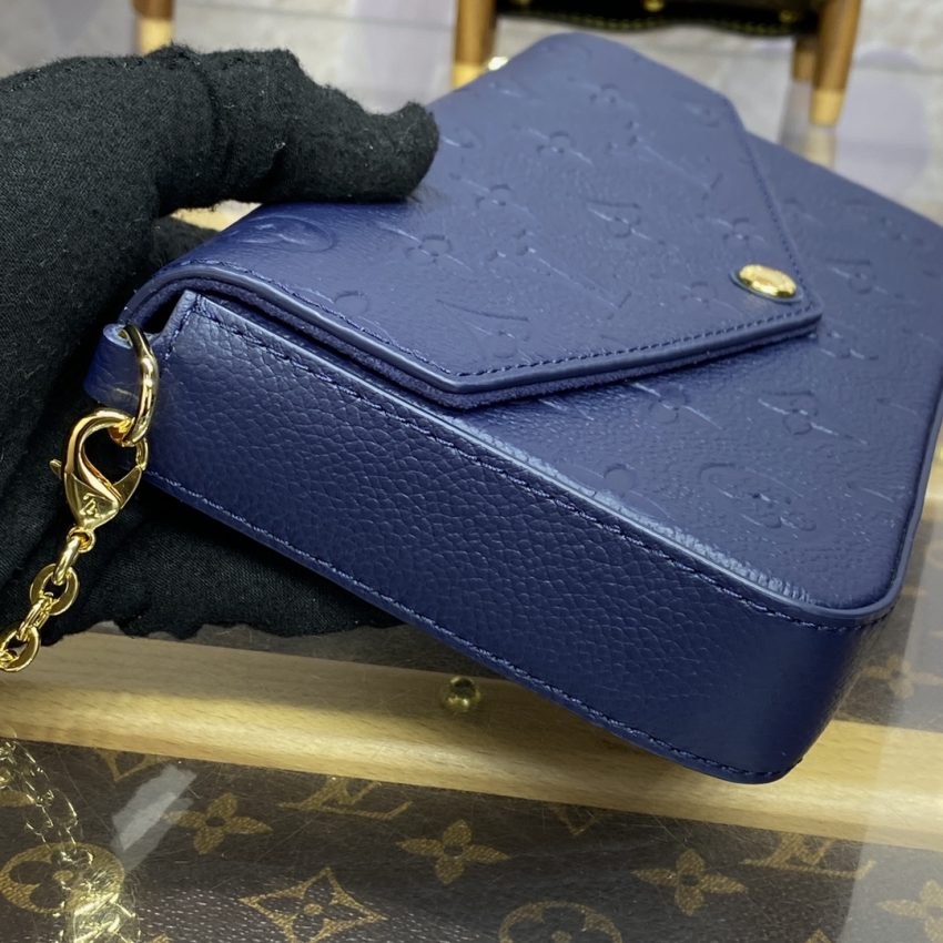 Replica Louis Vuitton Félicie Pochette Dark Blue - near-authentic luxury replica handbag