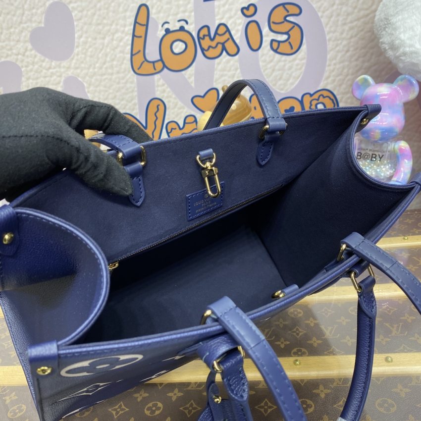 Replica LV OnTheGo Dark Blue - near-authentic luxury replica handbag