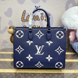 Replica LV OnTheGo Dark Blue - near-authentic luxury replica handbag