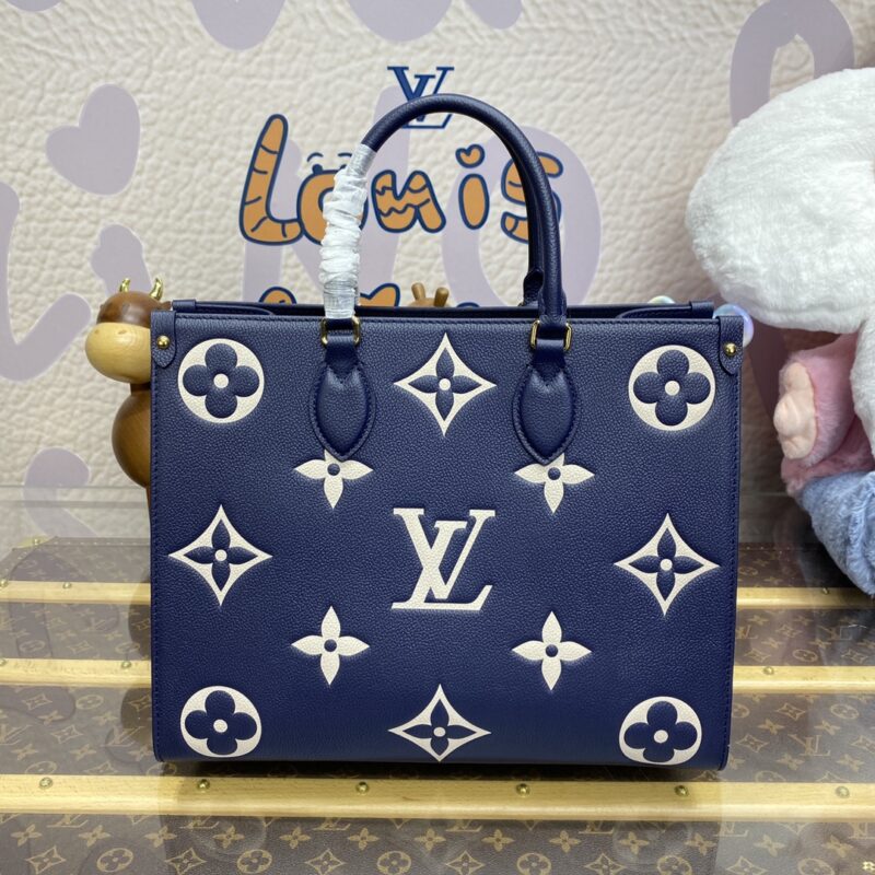 Replica LV OnTheGo Dark Blue - near-authentic luxury replica handbag