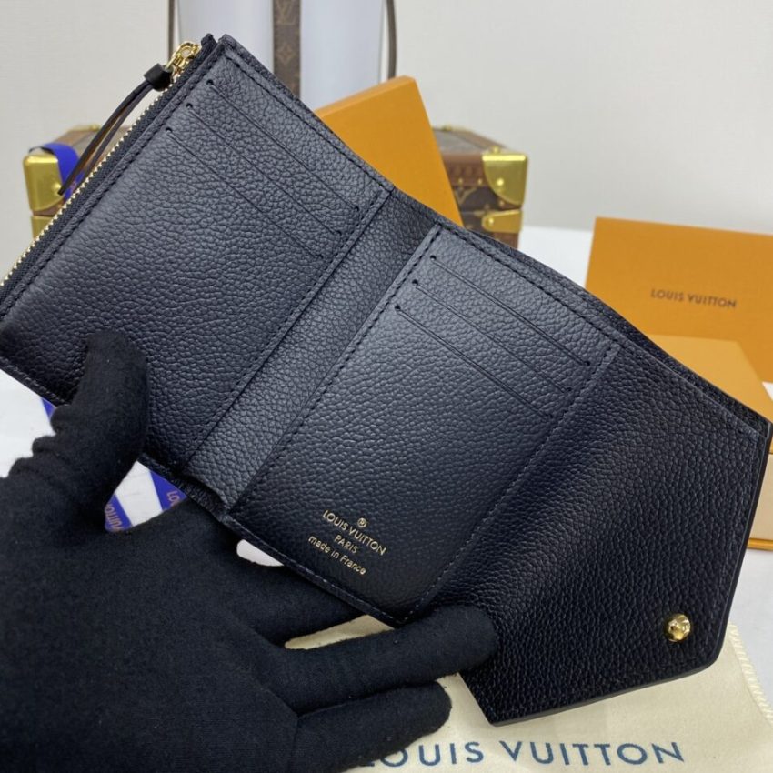 Replica Louis Vuitton Victorine Wallet Black - realistic designer-inspired fake bag