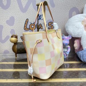 Replica Louis Vuitton Neverfull MM Multi Grid - best quality luxury bag dupe