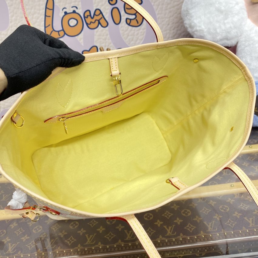 Replica Louis Vuitton Neverfull MM Multi Grid - near-authentic luxury replica handbag