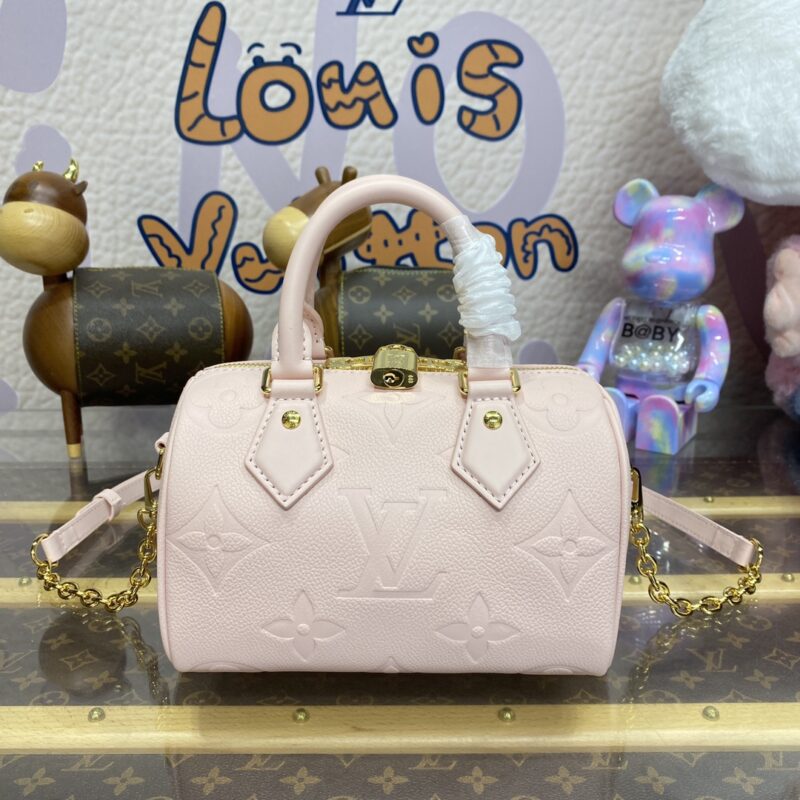 Replica Louis Vuitton Speedy Bandouliere 20 Pink - near-authentic luxury replica handbag